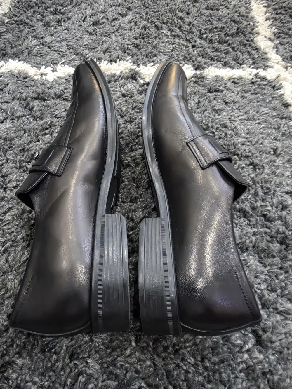 Bruno Magli Men’s Black Leather Slip-On Loafers Size 11.5 Made in Italy